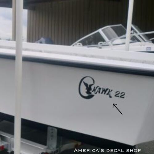 C Hawk 22 Boat Yacht Decals 2PC Set Oracle Vinyl Large New OEM Universal  18” - KLP Customs