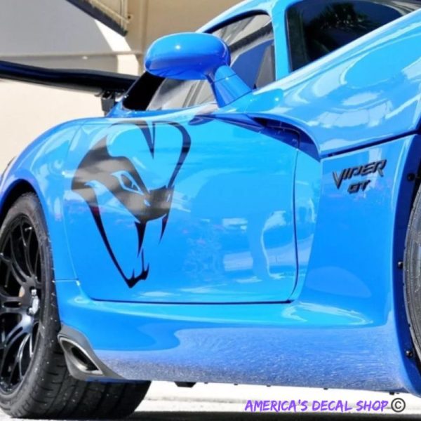 OEM Dodge Viper Big Door Decals Custom Crafted New 2PC Set Fits SRT10 & More Universal Oracle USA