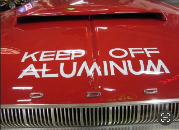 OEM Dodge Mopar “Keep Off Aluminum” Hood Decal New Universal 28”