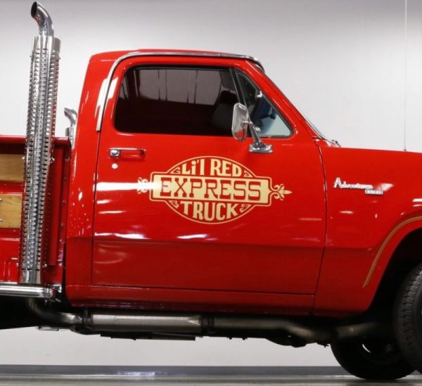 OEM Dodge Li’l Red truck Express Vinyl Decals Doors 2PC Set New Crest Vintage Style