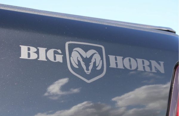 OEM Dodge “Big Horn” Ram Head Bedside Decals Mopar New 2PC Set Universal Fits Off-Road Trucks 4X4