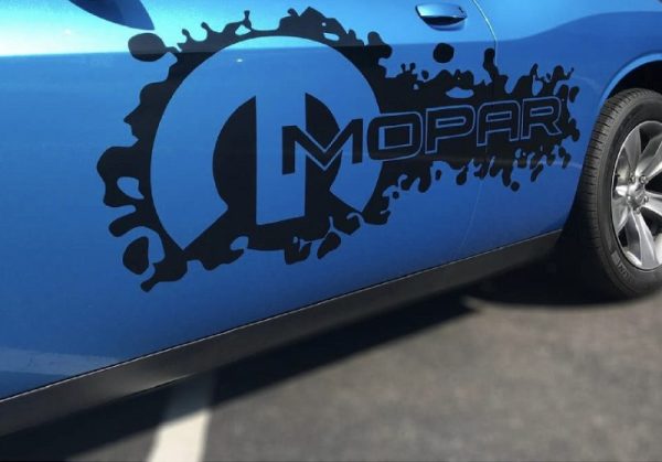 OEM Dodge Mopar Splash Door Decals New 2PC Set Driver & Passenger Side New Universal Custom Fit