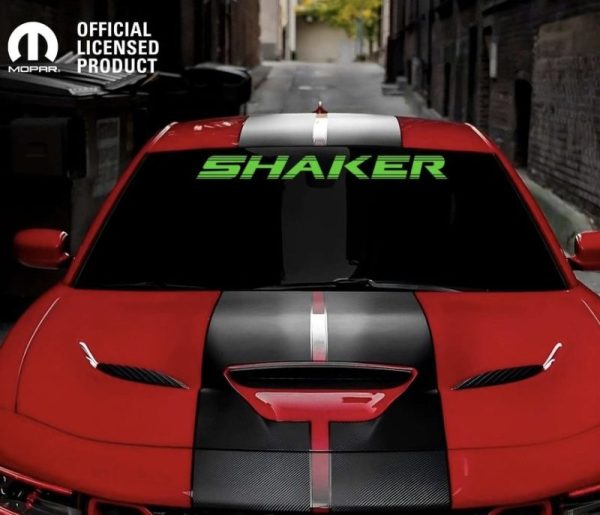 OEM Dodge Challenger Charger SHAKER center windshield Decals New 1PC Universal Fits All Models