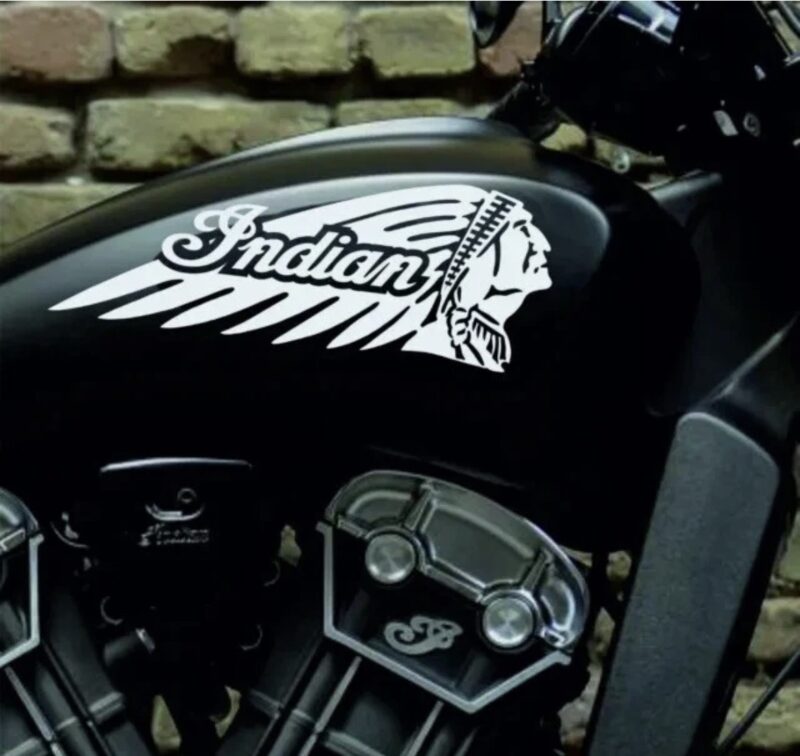 Custom Indian Bold Motorcycle Decals New 2PC Set Handcrafted RARE! Oracal