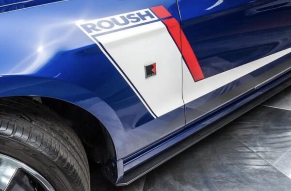 OEM ROUSH SIDE DOOR GRAPHIC DECALS NEW 2PC SET FITS MUSTANG ORACLE (RED/WHITE)