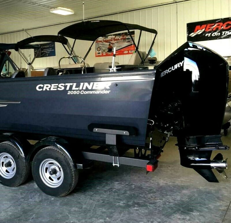 " Crestliner 2050 Commander " Boat Marine Decals (Set of 2) - OEM New Oracle