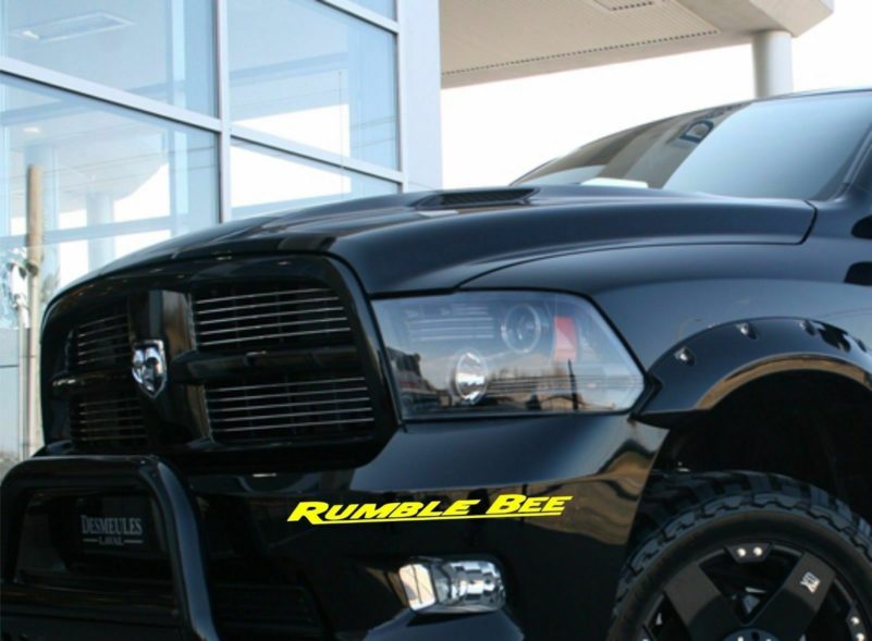 Rumble Bee Bumper Body Decal OEM 2PC Set New Fits f150 Challenger Ram Demon SRT