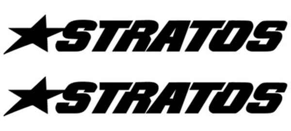 Stratos Boat Yacht Decals 2PC Set Vinyl High Quality New Stickers