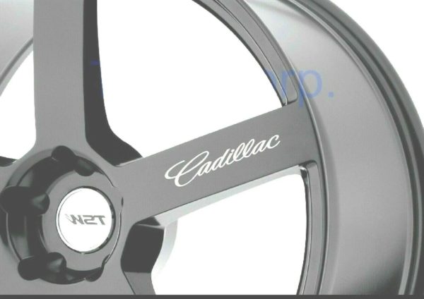 4 X Cadillac Wheels Rim Decals Stickers Graphics Vinyl New Universal