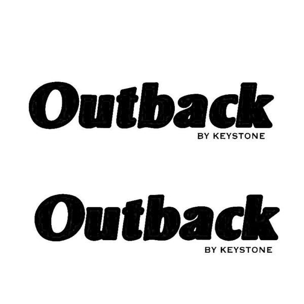 "Outback by Keystone" RV Decals (1 Set Of 2) - OEM New Oracle