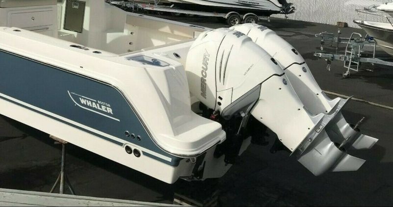 Boston Whaler Boat Yacht Decals 2PC Set Vinyl High Quality New Stickers OEM