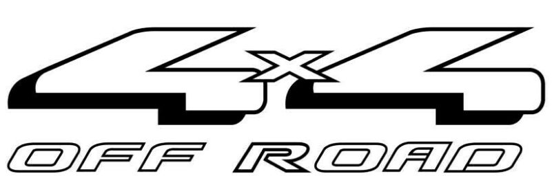 4x4 Off Road Decal 2PC Set New Fits Jeeps Trucks Cars Universal Tahoe Denali