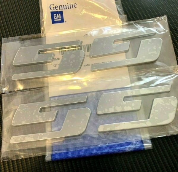 OEM Chevrolet Chevy SS Emblem 2PC Set Chrome New Fits Impala Camaro Corvette c7