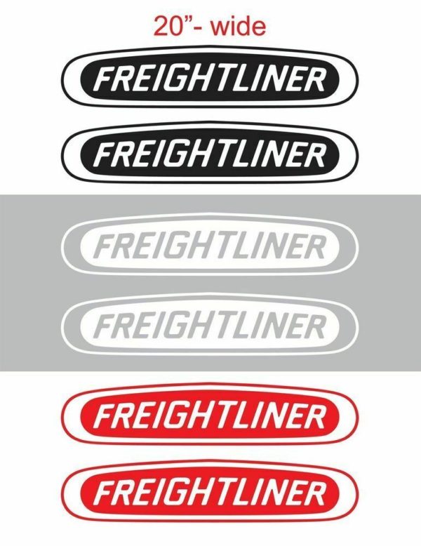 Freightliner Body Decal Sticker Logo New Custom 2pc fits All Semi Trucks