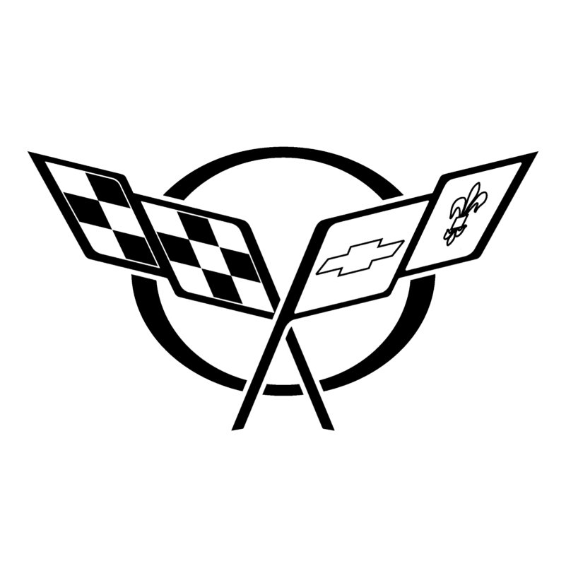 Chevrolet Corvette Door Body Decal New 2PC Set Stingray Z06 Zr1 c6 c7 c5 c3 c1