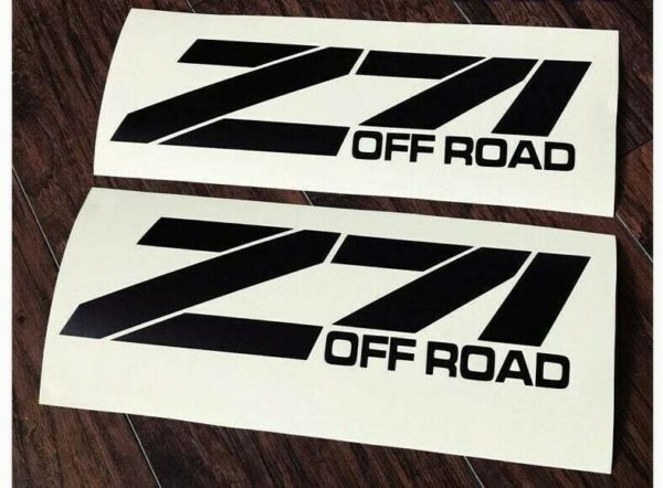 Z71 Off Road Body Tailgate Fender Decals 2PC Set Silverado Tahoe GMC Sierra c3