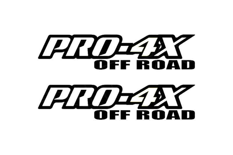 Pro 4x Off Road Decal 2PC Set New Fits Jeeps Trucks Cars Universal