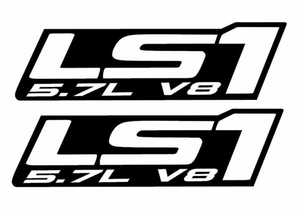 LS1 - Vinyl Decals - 15 Colors- Chevy Camaro Corvette Trans Am LS LSX Swap 5.7L