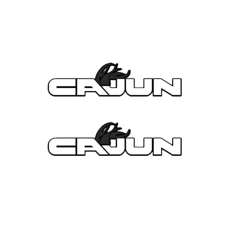 " Cajun Bass " Boat Decals (Set of 2) - OEM New Oracle