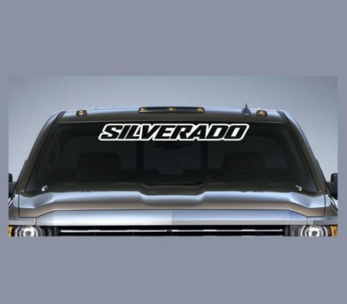 Chevy Chevrolet Silverado Windshield Banner Decal Sticker Fits All Models
