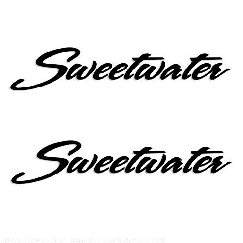 Sweetwater Pontoon Boat Yacht Decals 2PC Set Vinyl High Quality New Stickers