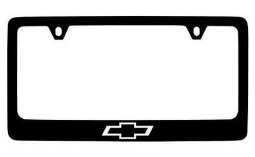 Chevy Chevrolet logo license plate frame metal new universal fits all blk/white
