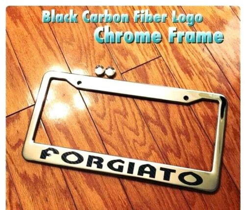 Forgiato Chrome License Plate Frame New Fits Bmw Lexus Chevy Maserati Benz Audi