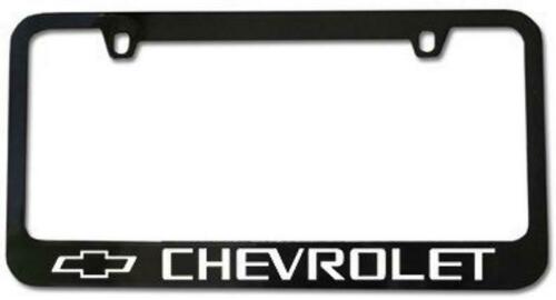 Chevy Chevrolet logo license plate frame metal new fits all models blk/white