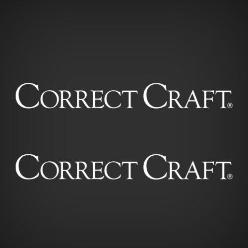 " Correct Craft " Boat Marine Decals (Set of 2) - OEM New Oracle