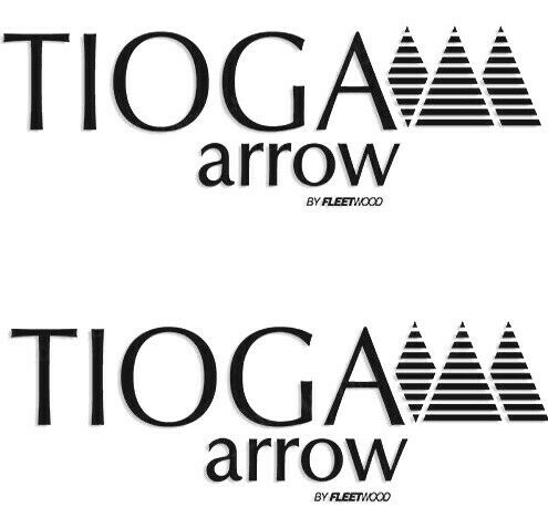 " Tioga Arrow by Fleetwood" RV Decals (Set of 2) - OEM New Oracle *