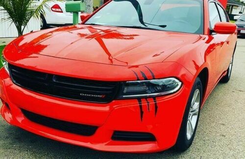 Headlight Scar Mark Decals Fits Chevy Dodge Mopar Charger Challenger 2PC Hemi