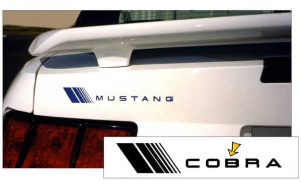 Mustang Fader Trunk Decal - Cobra Name Part # N206C-TL
