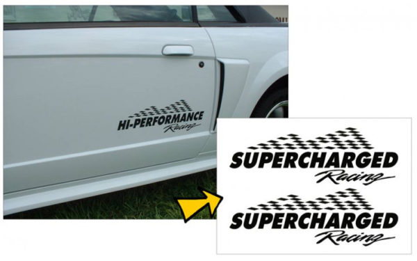 Supercharged Racing Decal Set - OEM Part # N395-SC