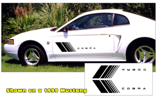 Mustang Fader Decal Set - Cobra Name Part # N206C