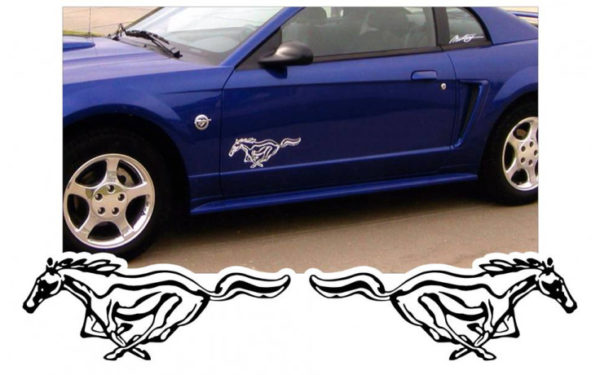 Mustang Detailed Pony Decal Set - OEM Part # N026-P