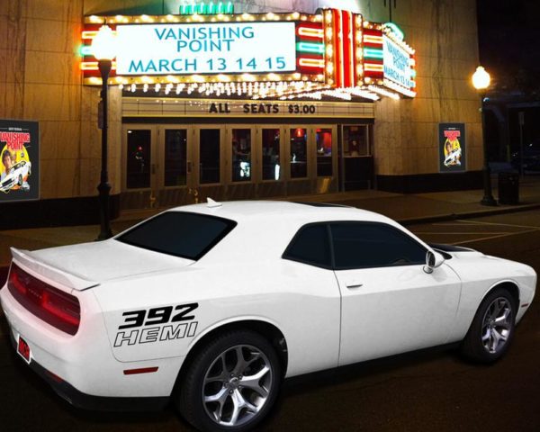 2008-2019 Dodge Challenger 392 Outline Quarter Panel Decal Kit  Driver & Passenger Sides