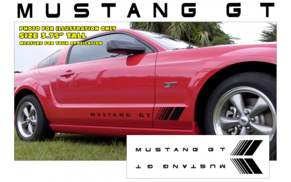 Mustang Small Fader Decal Kit - Mustang GT Name Part # N207-MGT