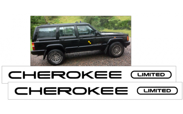 1997 Jeep Cherokee XJ Limited Door Decal Set Part # QJ-XJ-97-J179