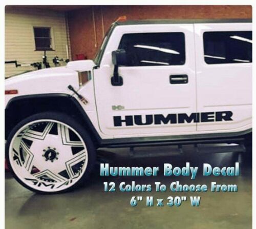 Hummer H1 H2 H3 Vinyl Windshield Body Door Decal Sticker New Custom 1PC