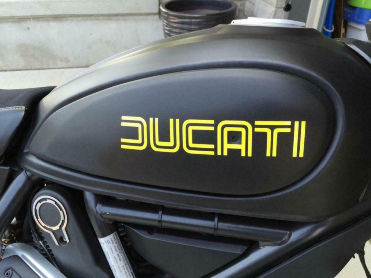 2x DUCATI Aufkleber Kraftstofftank Ducati motorcikl Sticker Logo 