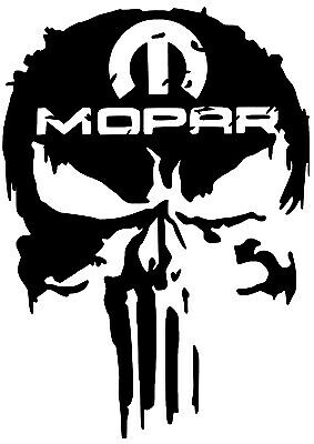 Mopar Skull Door Body Decal New Custom 2pc fits challenger ram hemi srt