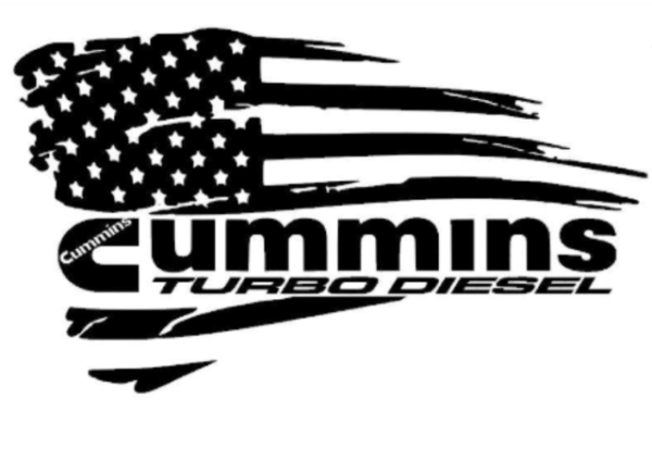 OEM Cummins Diesel Decal Flag Sticker New 1PC - Oracle - Universal Fits All Models Turbo Diesel