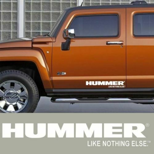 Hummer Like Nothing Else h1 h2 h3 Door Body Decal Sticker New 2PC Set