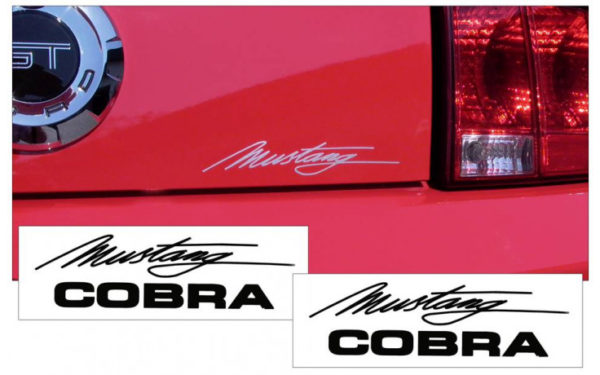 Mustang Cobra Script Decal Set - OEM Part # N543-MC