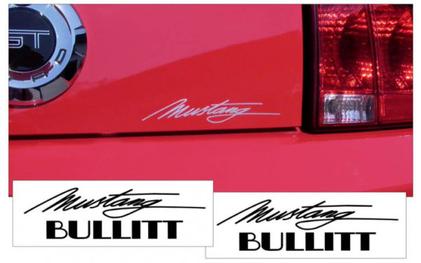 Mustang Bullitt Script Decal Set - OEM Part # N543-MBL