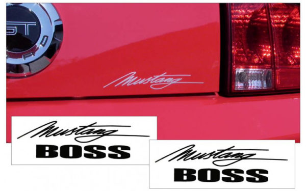 Mustang Boss Script Decal Set - OEM Part # N543-MBO