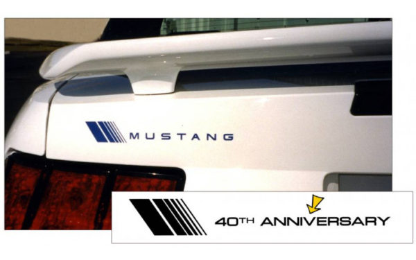 2004 Mustang Fader Trunk Decal - 40TH Anniversary Part # N206-40-TL