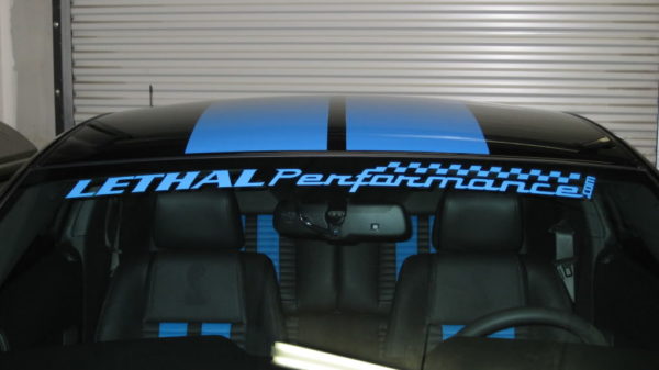 FORD MUSTANG LETHAL PERFORMANCE WINDSHIELD DECAL OUTLINE BANNER OEM GT SALEEN SHELBY NEW