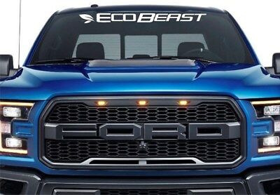 Ford F150 Eco Beast Windshield Decal OEM Fits Mustang Raptor Cobra SVT New 1PC Universal