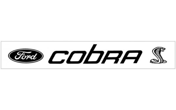 Cobra Snake with Ford Oval Windshield Decal - OEM